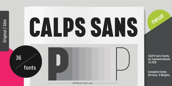Przykładowa czcionka Calps Sans #1